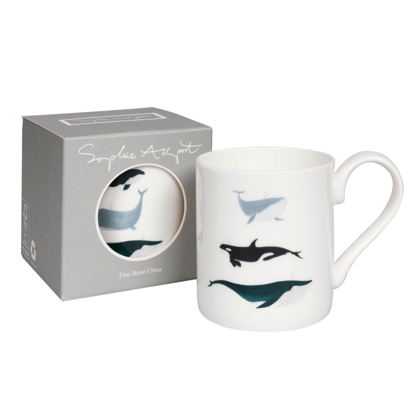Sophie Allport Whales Solo Mug