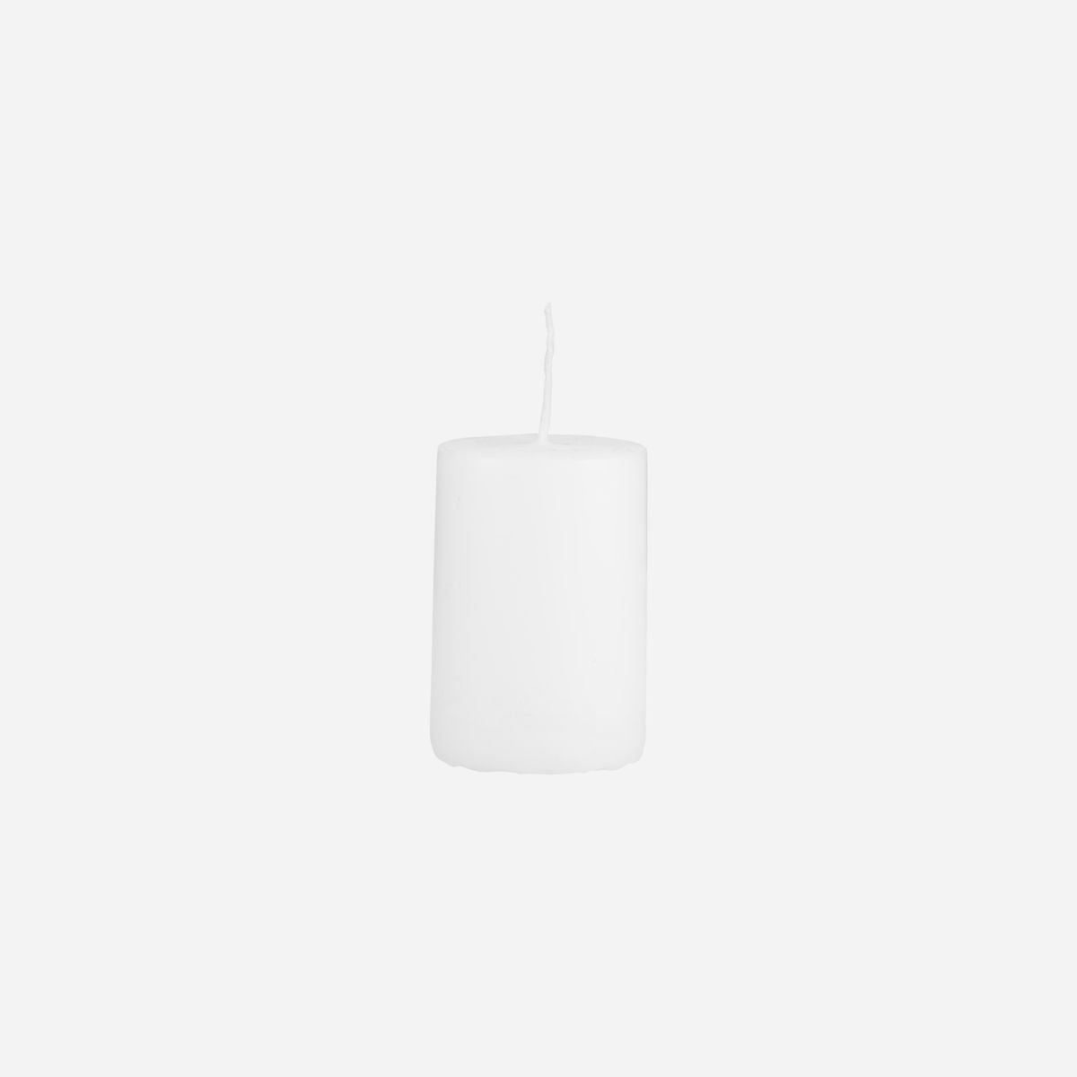 House Doctor Pillar Candle White 4 X 6 CM