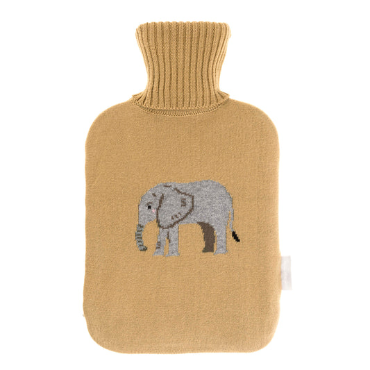 Sophie Allport Knitted Hot Water Bottle, Elephant