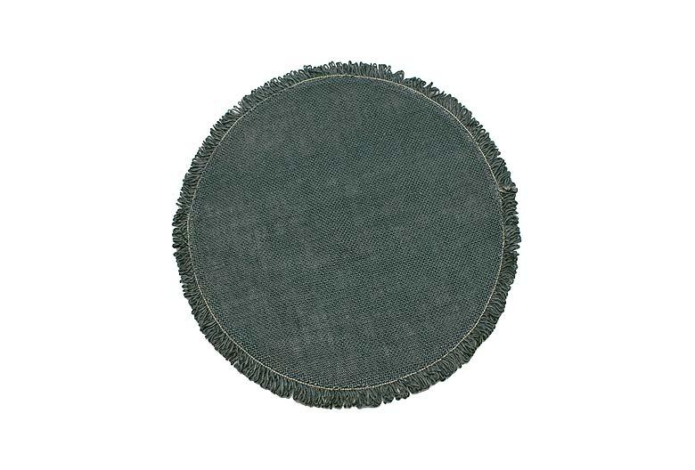 Circular Jute Placemat, Sage Green(Set Of 4)