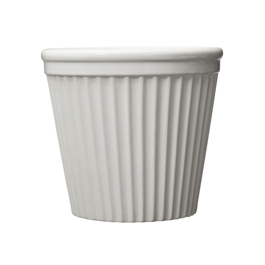 Wikholm Estrid Ceramic PLant Pot, White