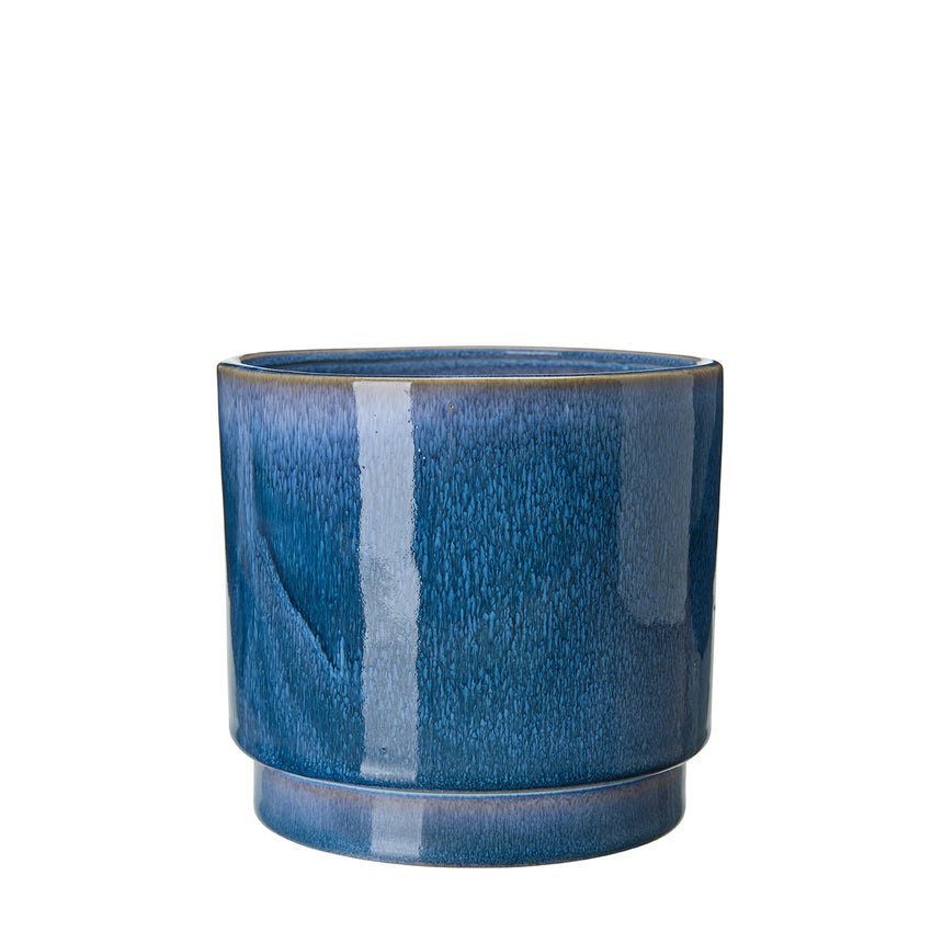 Wikholm Galia Ceramic PLant Pot, Blue