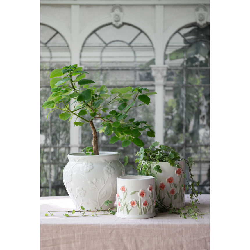 Wikholm Poppy Ceramic Plant Pot