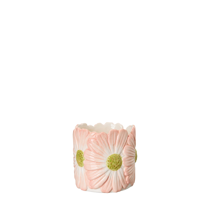 Wikholm Esther Mini Ceramic Plant Pot, Pink