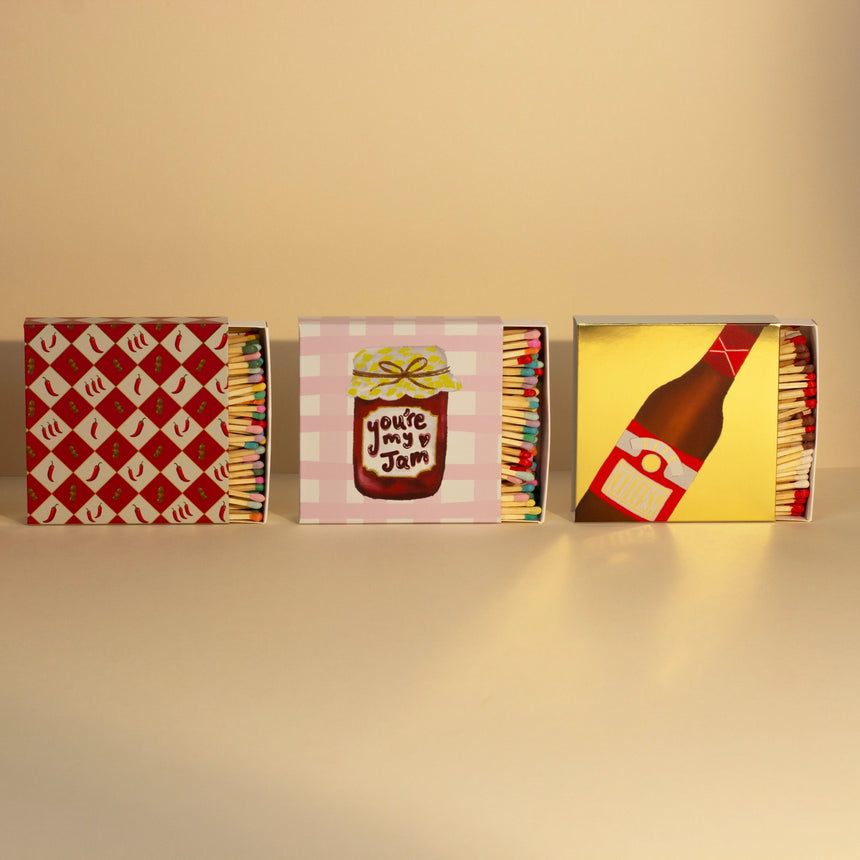 Matchbook Creative Luxury Matches, Chilli Peppers