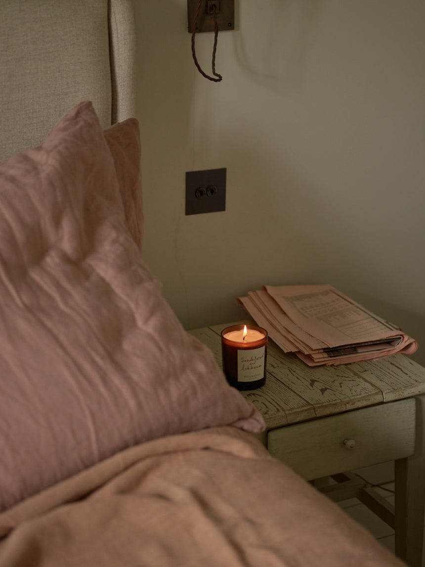 Plum & Ashby Large Scented Candle, Sandalwood & Labdanum