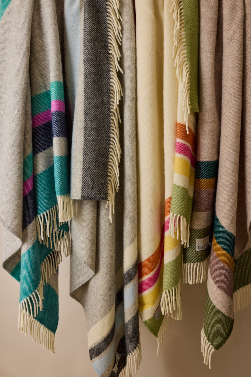 Tweedmill Alaska Pure New Wool Throw, Breeze