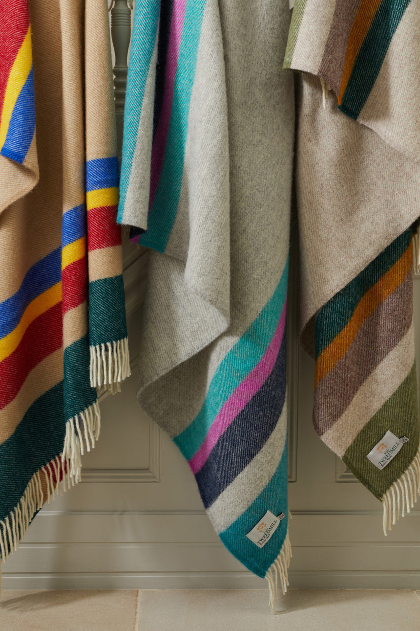 Tweedmill Alaska Pure New Wool Throw, Breeze
