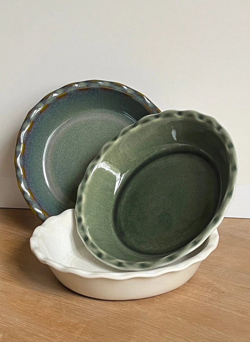 Emile Henry Limited Edition Pie Dish, Green