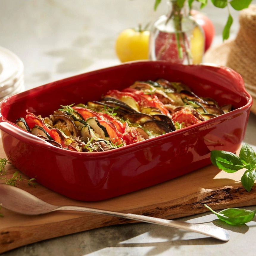 Emile Henry Baking Dish, Burgundy