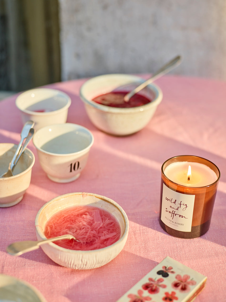 Plum & Ashby Small Scented Candle, Wild Fig & Saffron