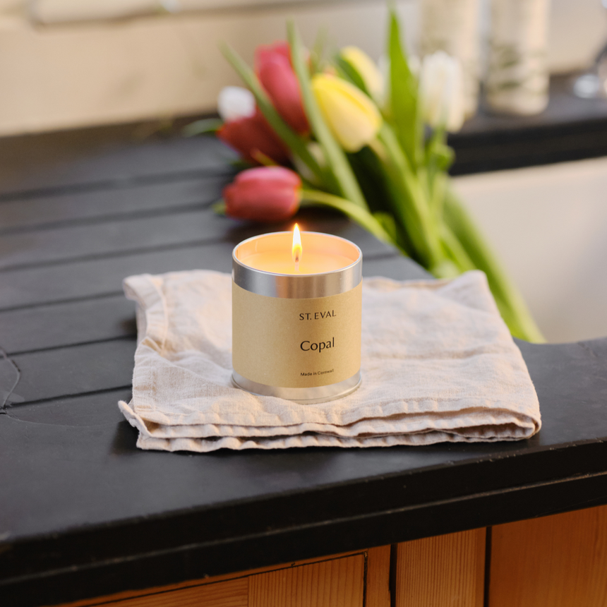 St Eval Copal Scented Tin Candle