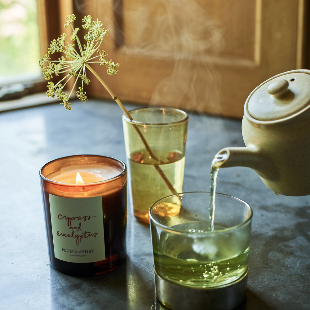Plum & Ashby Scented Candle, Cypress & Eucalyptus