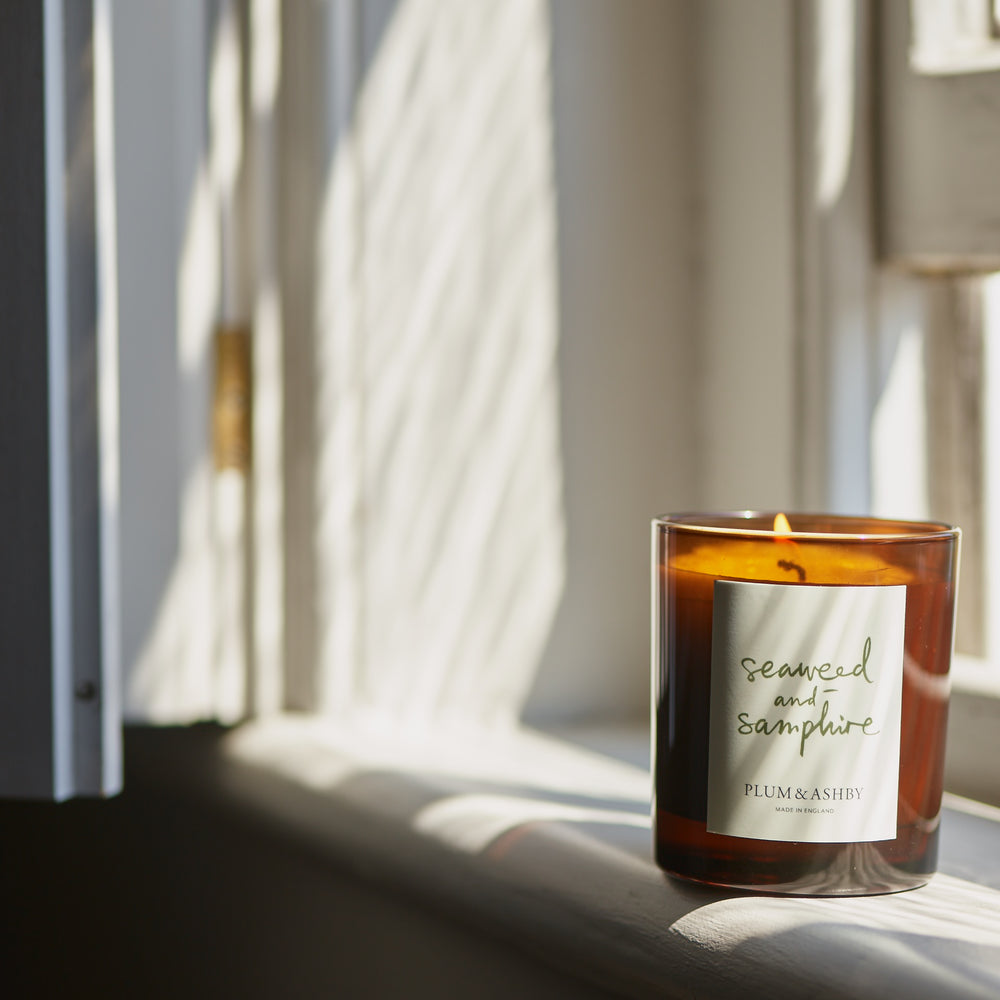 Plum & Ashby Seaweed & Samphire Votive & Hand Cream Gift Set