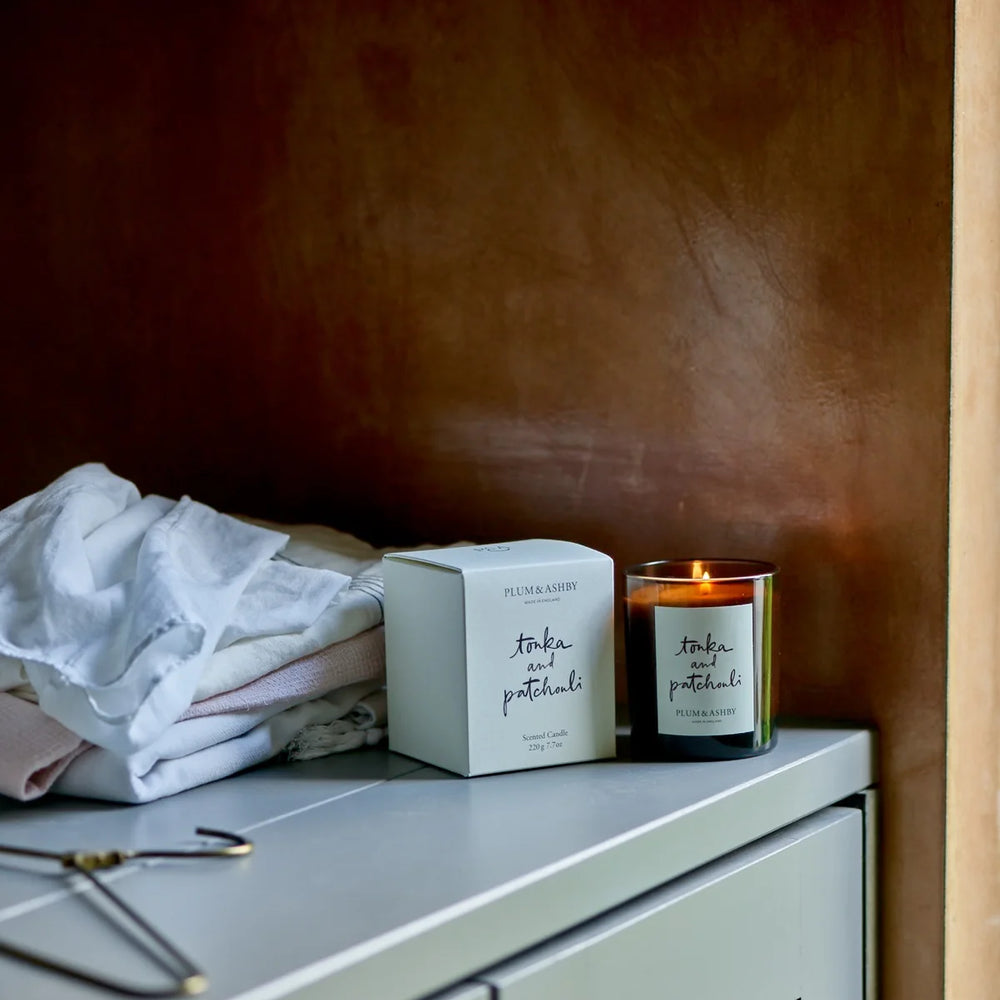 Plum & Ashby Tonka & Patchouli Scented Candle
