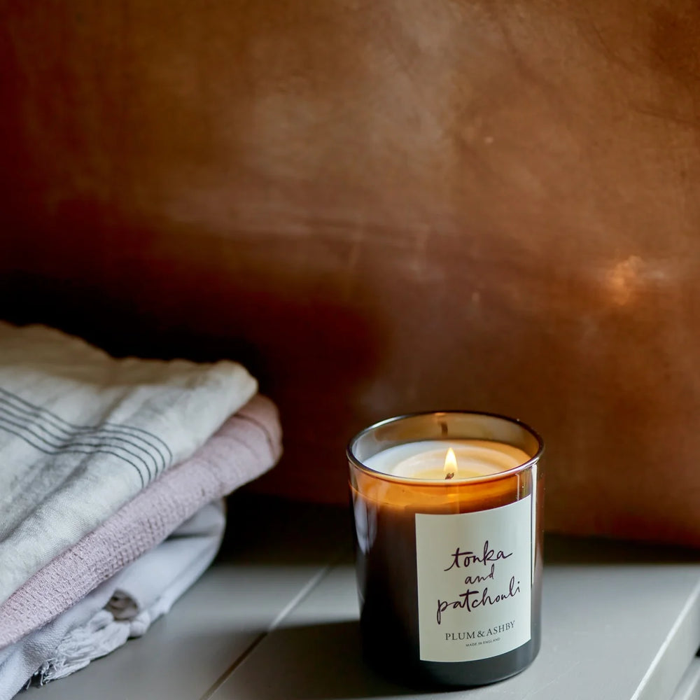 Plum & Ashby Tonka & Patchouli Scented Candle