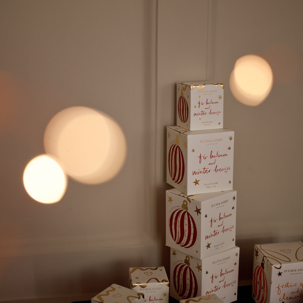 Plum & Ashby Fir Balsam & Winter Berries Scented Votive