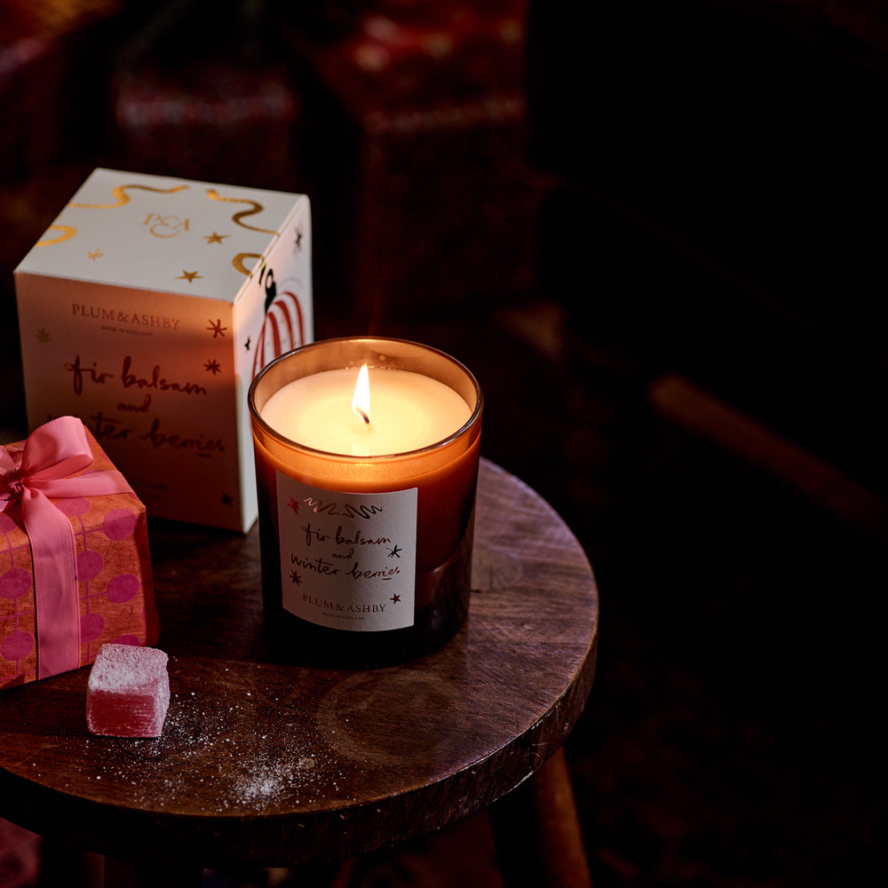 Plum & Ashby Fir Balsam & Winter Berries Scented Votive