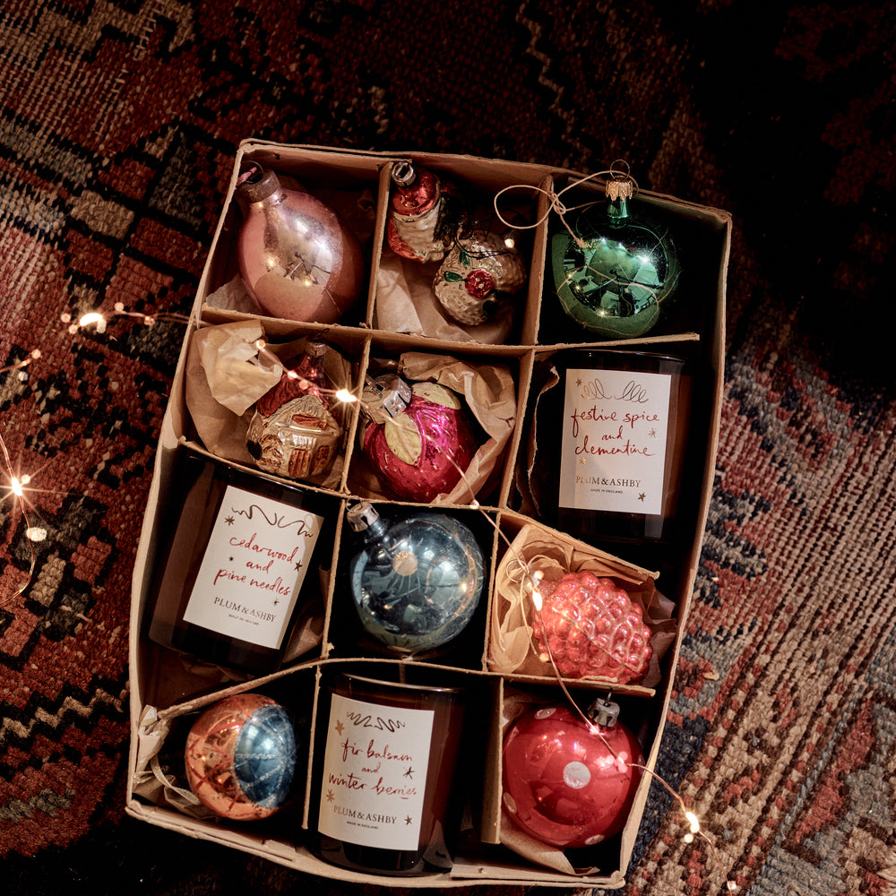 Plum & Ashby Festive Spice & Clementine Scented Votive