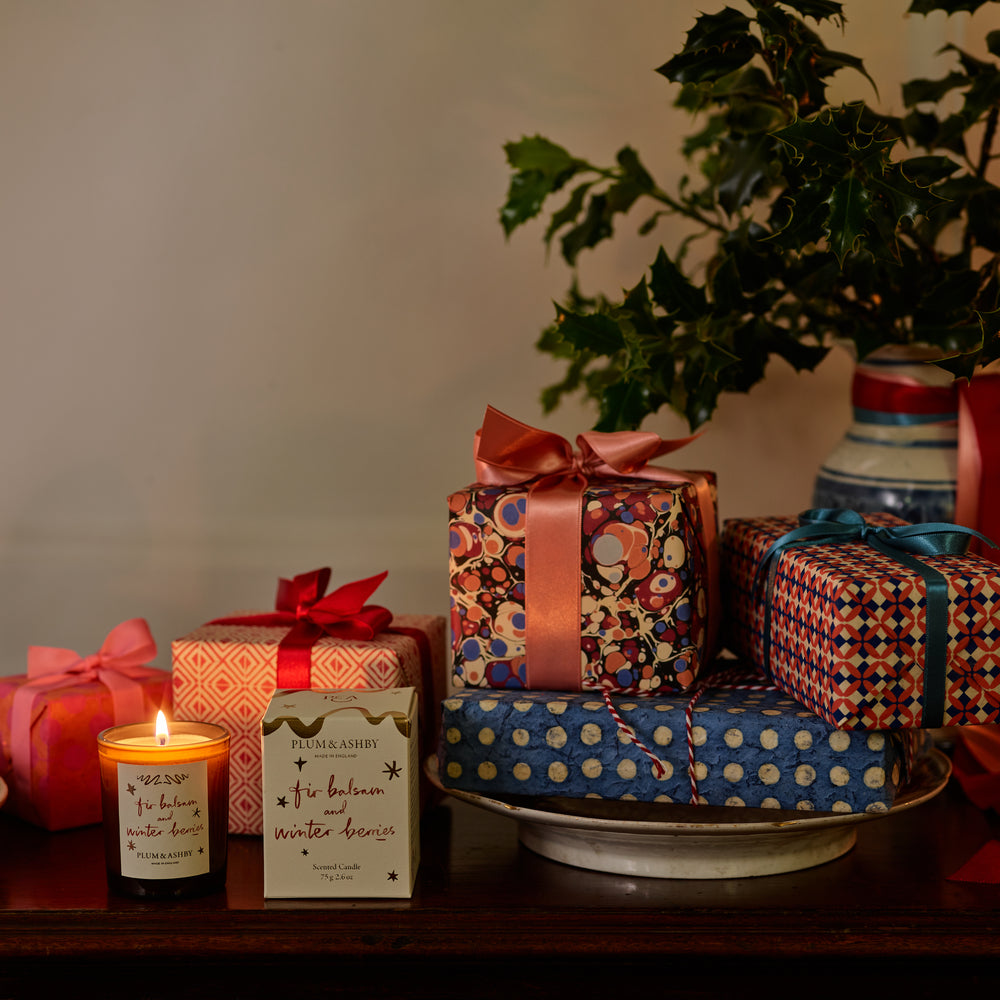 Plum & Ashby Fir Balsam & Winter Berries Scented Votive
