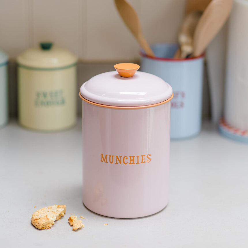 Yvonne Ellen Enamel Biscuits Canister, Munchies