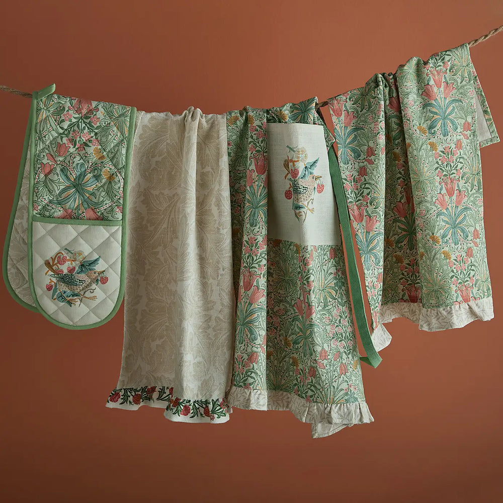 William Morris At Home Kitchen Garden Double Oven Glove