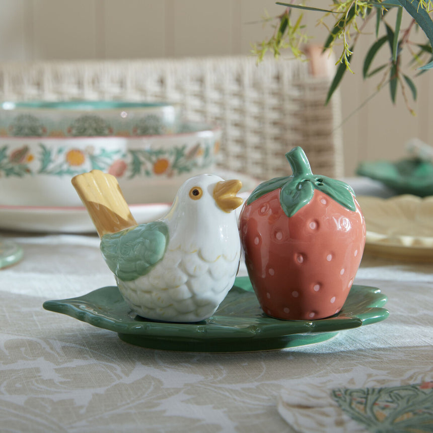 William Morris At Home Kitchen Garden Salt and Pepper Shaker Set