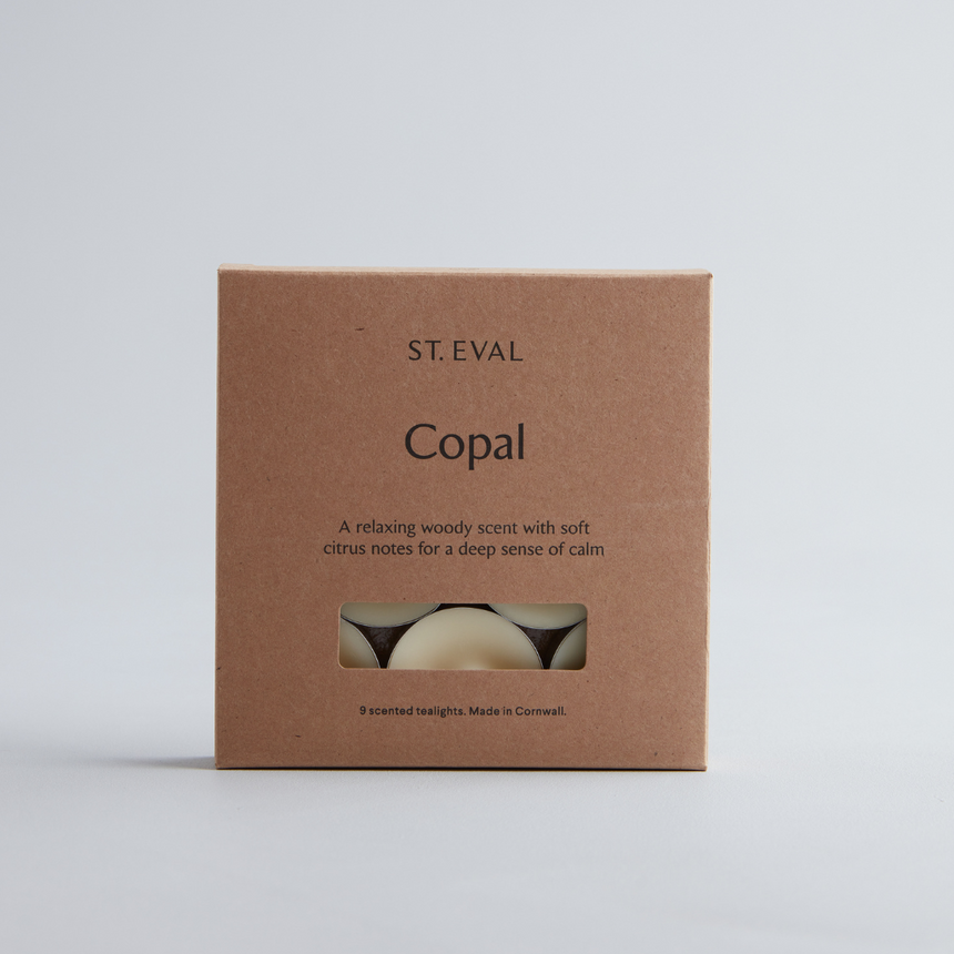 St Eval Copal  Scented Tealights, (Set Of 9)