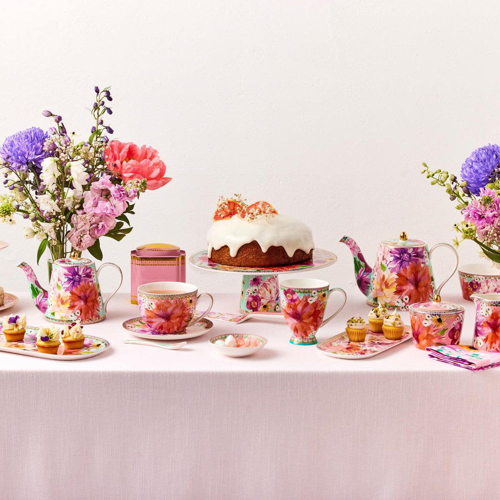 Maxwell & Williams Teas & C’S Dahlia Daze Footed Mug , Pink