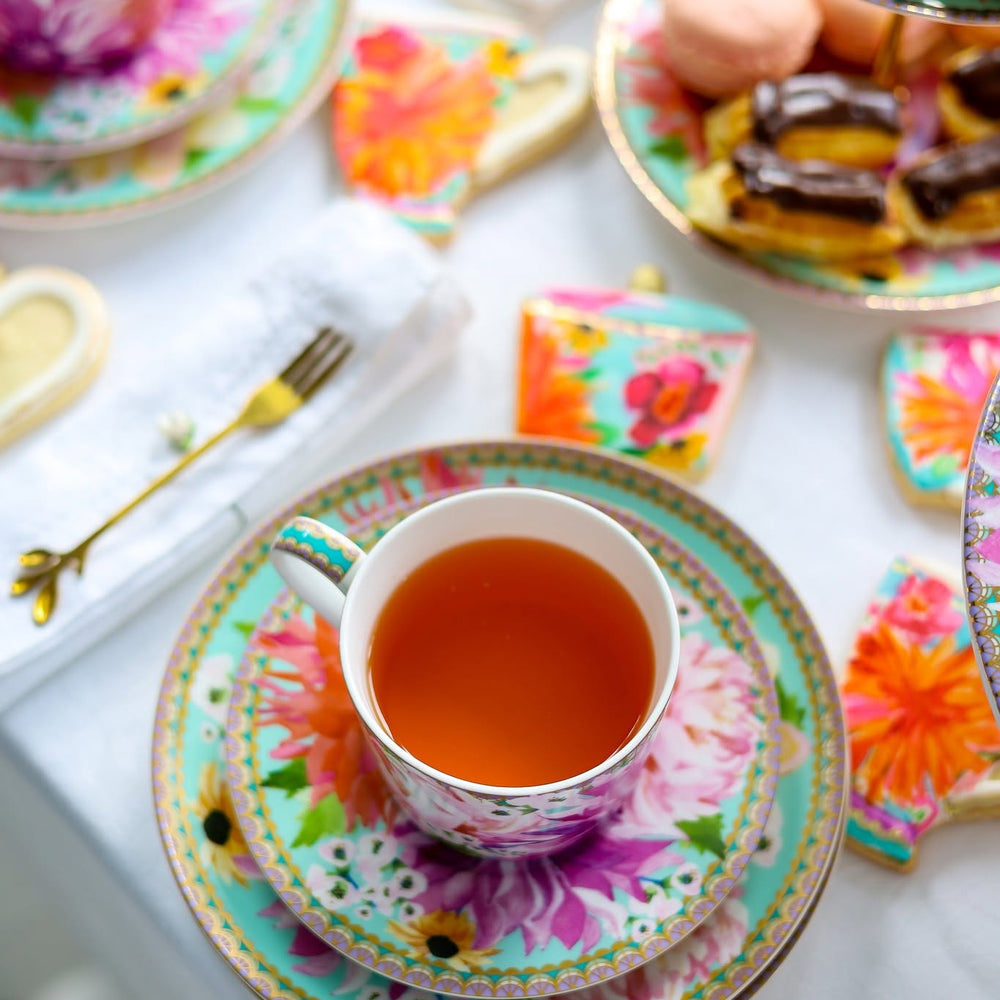 Maxwell & Williams Teas & C’S Dahlia Daze Cup & Saucer, Sky