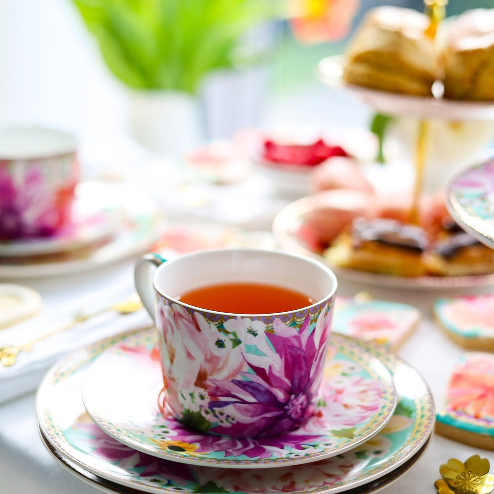 Maxwell & Williams Teas & C’S Dahlia Daze Cup & Saucer, Sky