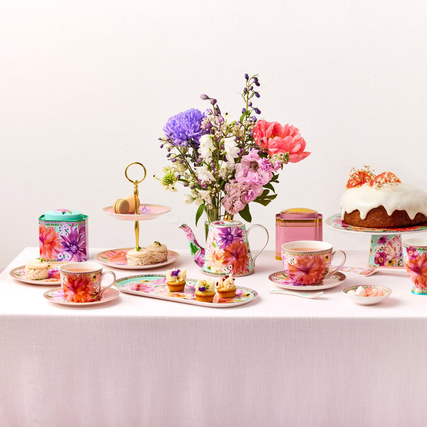 Maxwell & Williams Teas & C’S Dahlia Daze Cup & Saucer, Pink