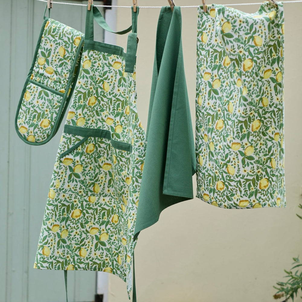 Walton & Co Cotton Napkins, Dill Green  (Set Of 4)