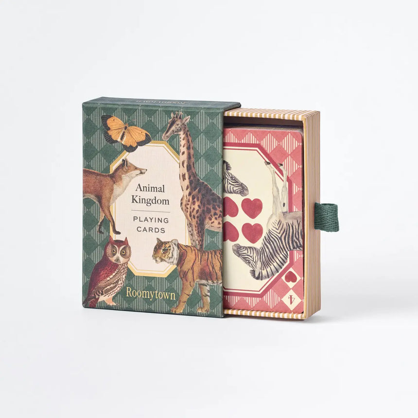 Roomytown Single Playing Card Deck, Animal Kingdom
