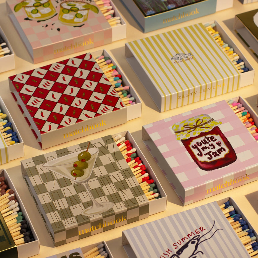 Matchbook Creative Luxury Matches, Chilli Peppers