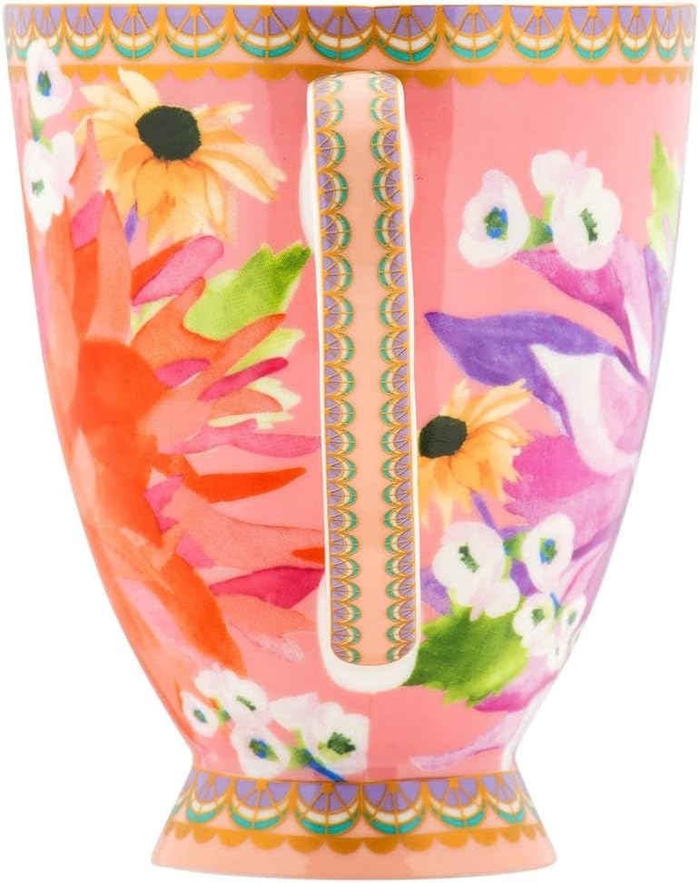 Maxwell & Williams Teas & C’S Dahlia Daze Footed Mug , Pink