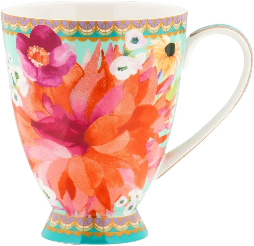 Maxwell & Williams Teas & C’S Dahlia Daze Footed Mug , Sky