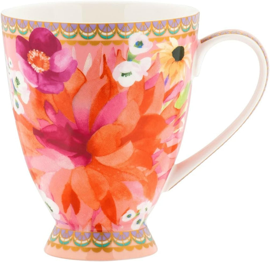 Maxwell & Williams Teas & C’S Dahlia Daze Footed Mug , Pink