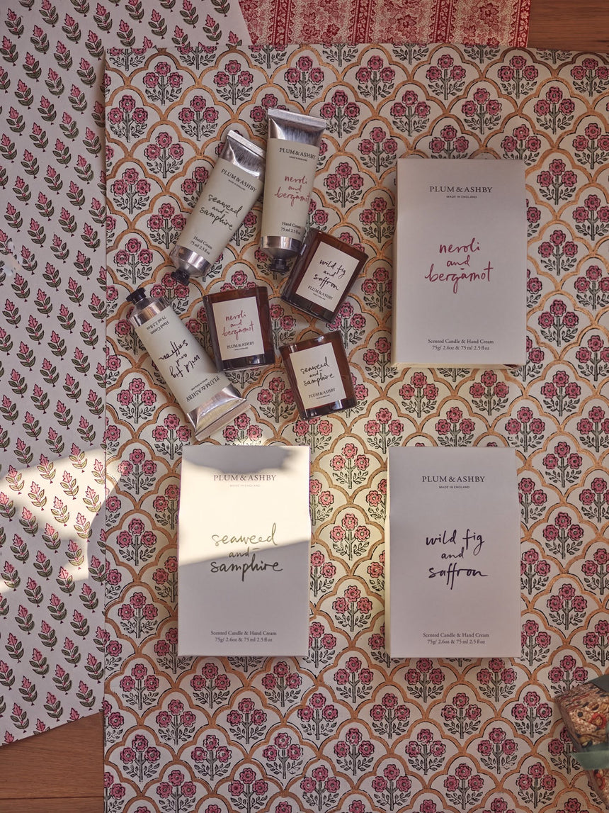 Plum & Ashby Neroli  & Bergamot Votive & Hand Cream Gift Set