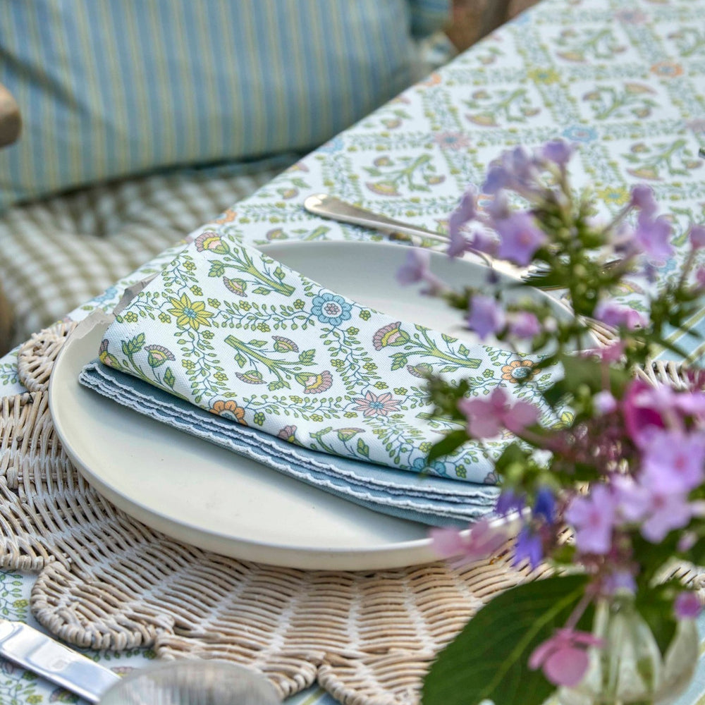 Walton & Co Trellis Cotton Tablecloth