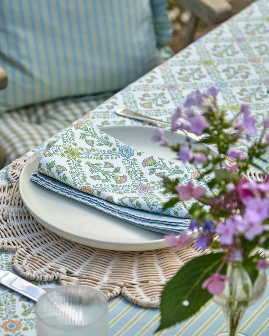 Walton & Co Trellis Cotton Tablecloth