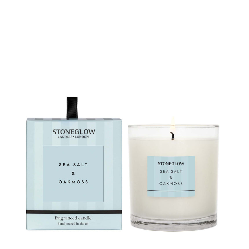 Stoneglow Modern Classics Collection Scented Candle, Sea Salt & Oakmoss