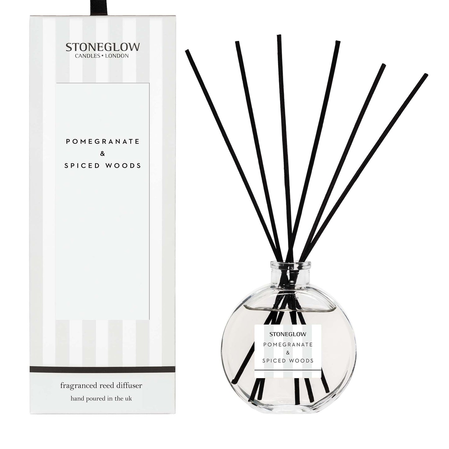 Stoneglow Modern Classics Collection Reed Diffuser, Pomegranate & Spiced Woods