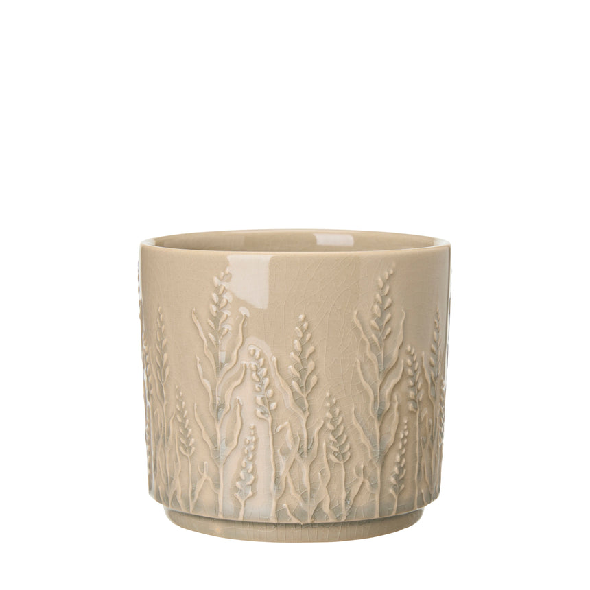 Wikholm Gunnel Ceramic Plant Pot, Grey