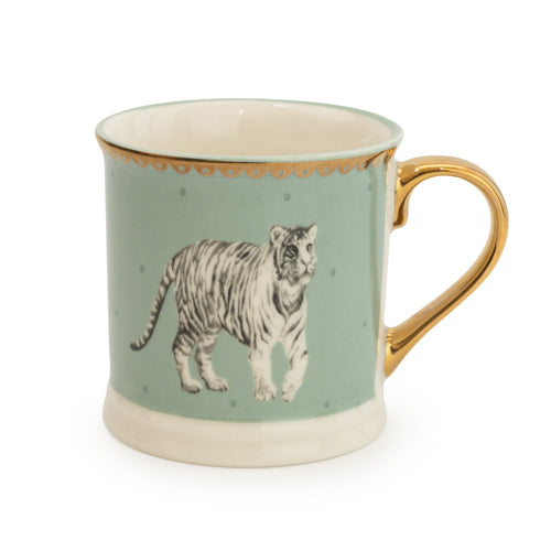 Wild Garden Tankard Porcelain Mug, Tiger
