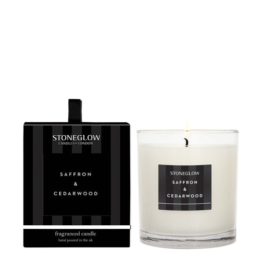 Stoneglow Modern Classics Collection Scented Candle, Saffron & Cedarwood