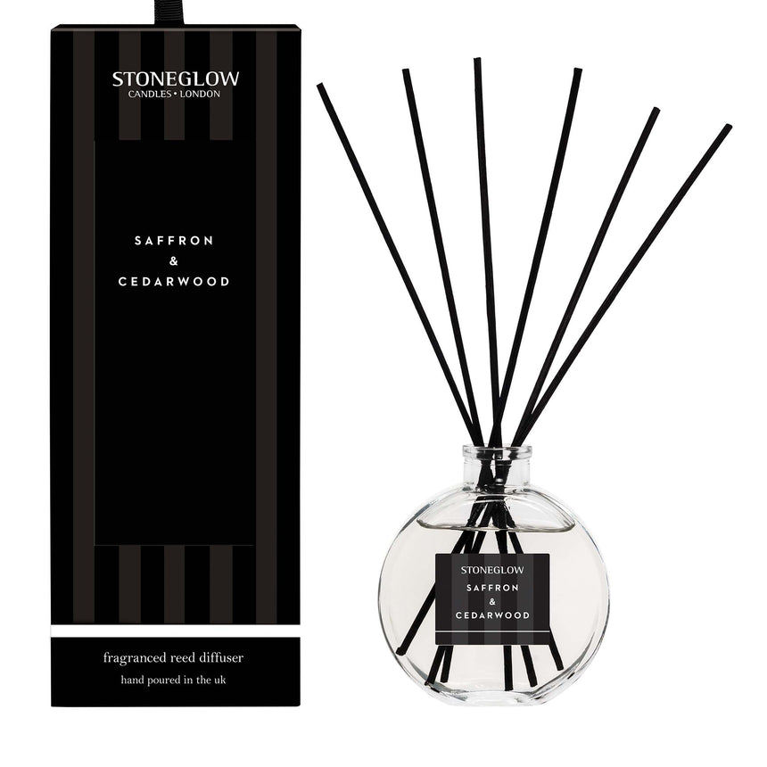 Stoneglow Modern Classics Collection Reed Diffuser, Saffron & Cedarwood