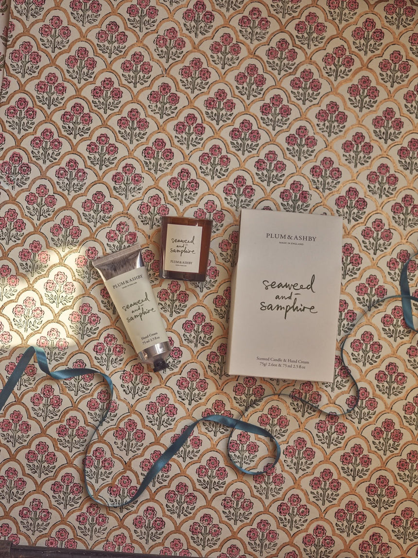 Plum & Ashby Seaweed & Samphire Votive & Hand Cream Gift Set