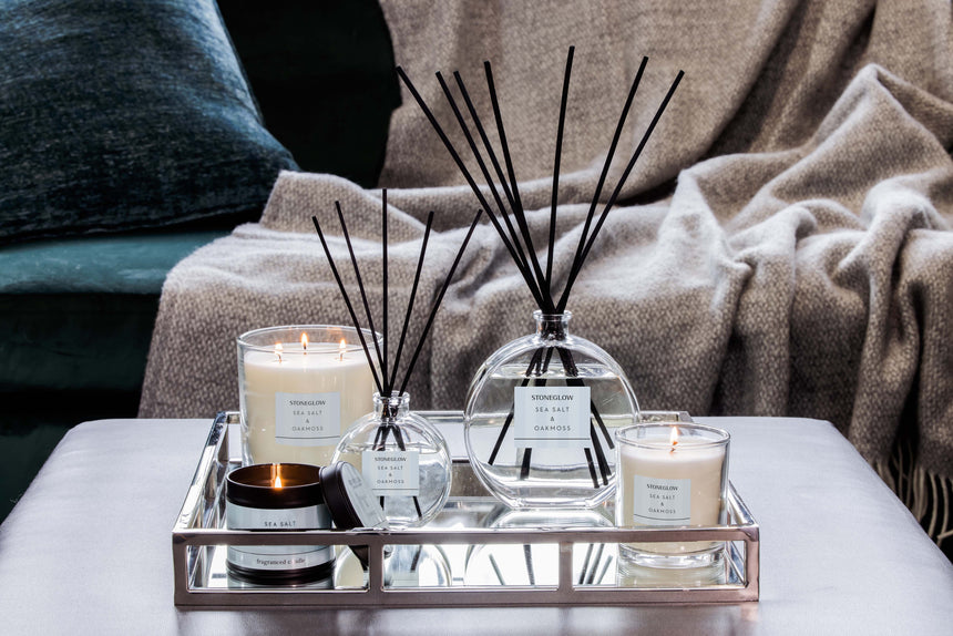 Stoneglow Modern Classics Collection Reed Diffuser, Sea Salt & Oakmoss