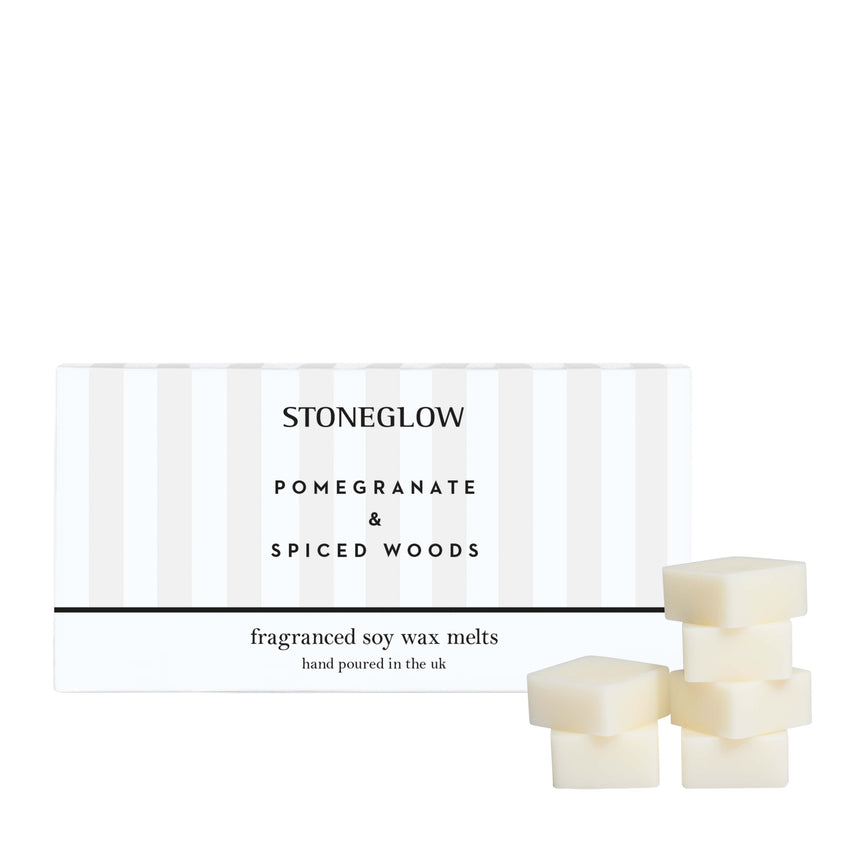 Stoneglow Modern Classics Collection Soy Wax Melts, Pomegranate & Spiced Woods